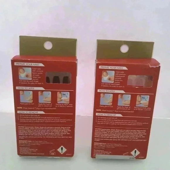 Gold finger gel glam nails - Picture 2 of 3